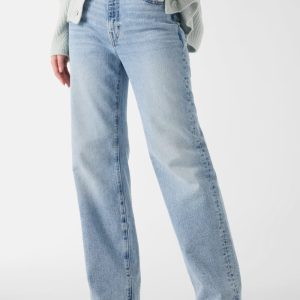 High-Rise Straight Leg Jeans