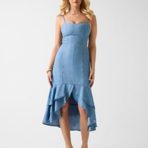 Marina Chambray Midi Dress