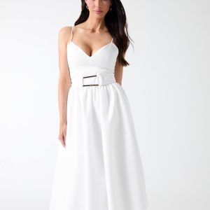 Marciano belted midi dress
