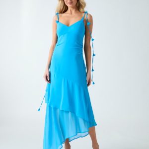 Ruffled long dress