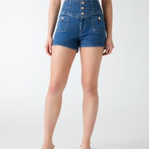 Denim shorts