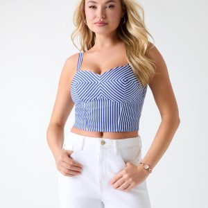 Striped crop top