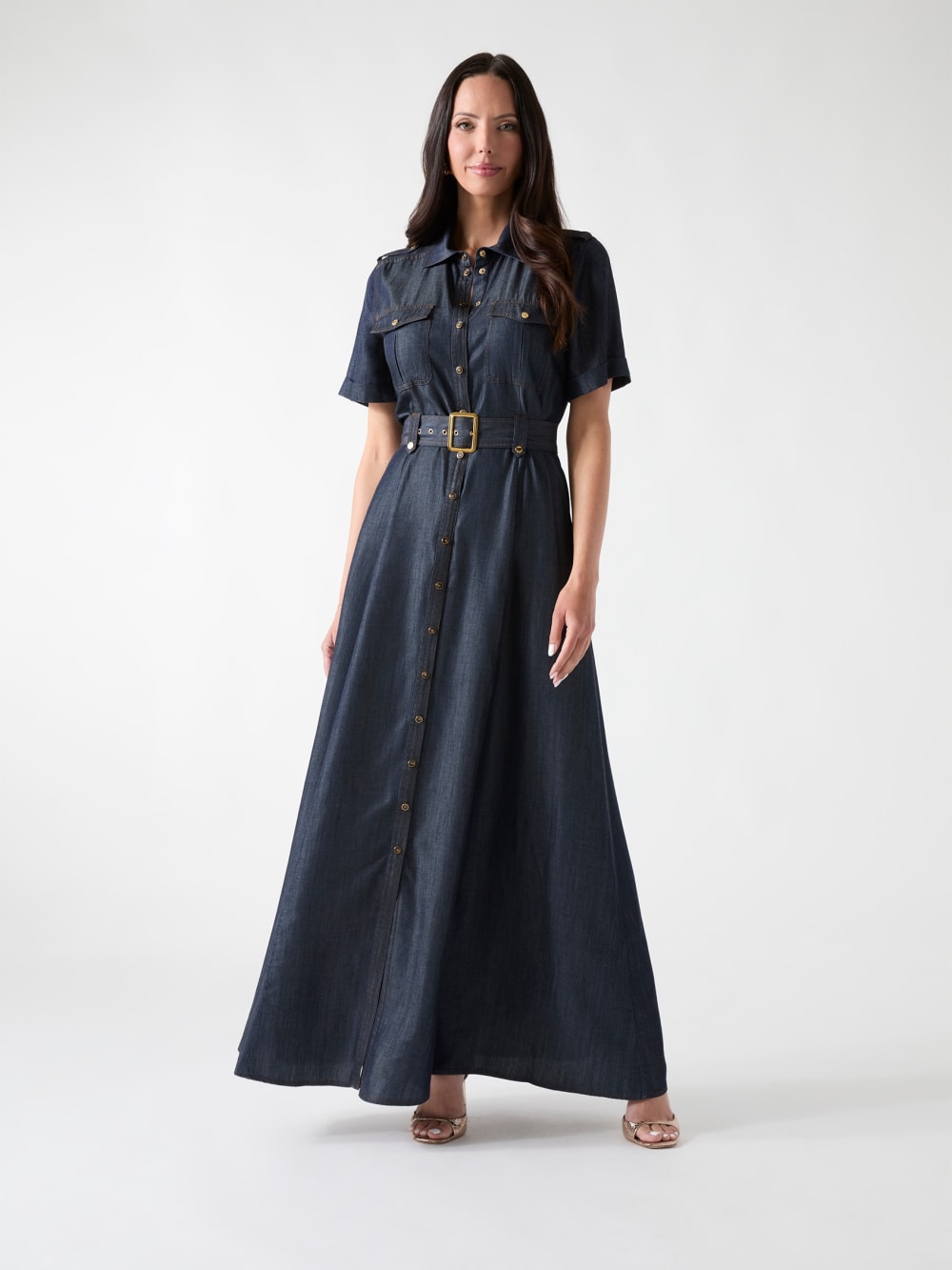 Marciano denim long dress