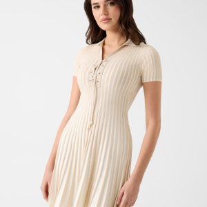 Pleated mini dress