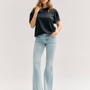 Low-Rise Bootcut Jeans