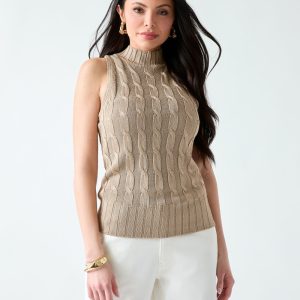 Marciano braided viscose top