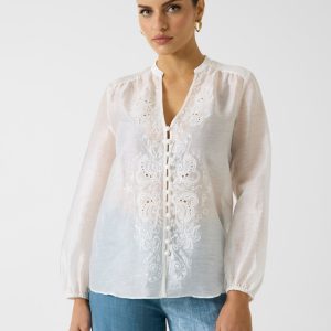 Marciano linen-blend shirt