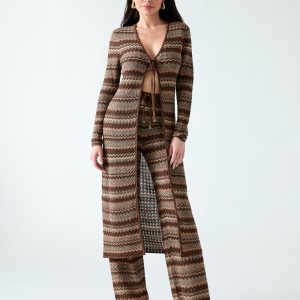 Marciano knitted lurex cardigan