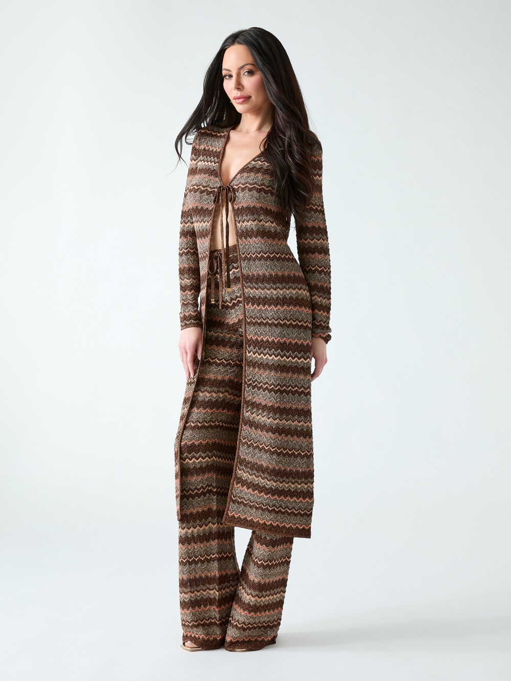 Marciano knitted lurex cardigan - Image 2