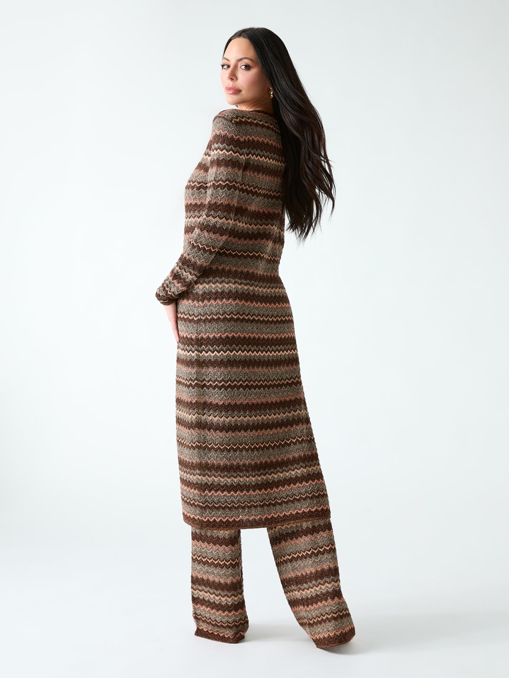 Marciano knitted lurex cardigan - Image 4