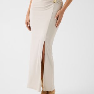 Draped pencil skirt