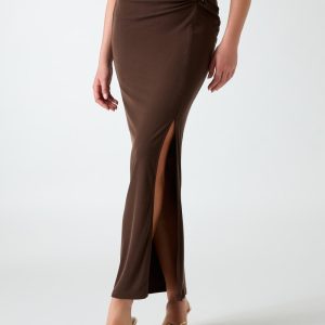 Draped pencil skirt