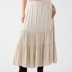 Pleated maxi skirt