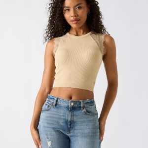 Lace sweater top