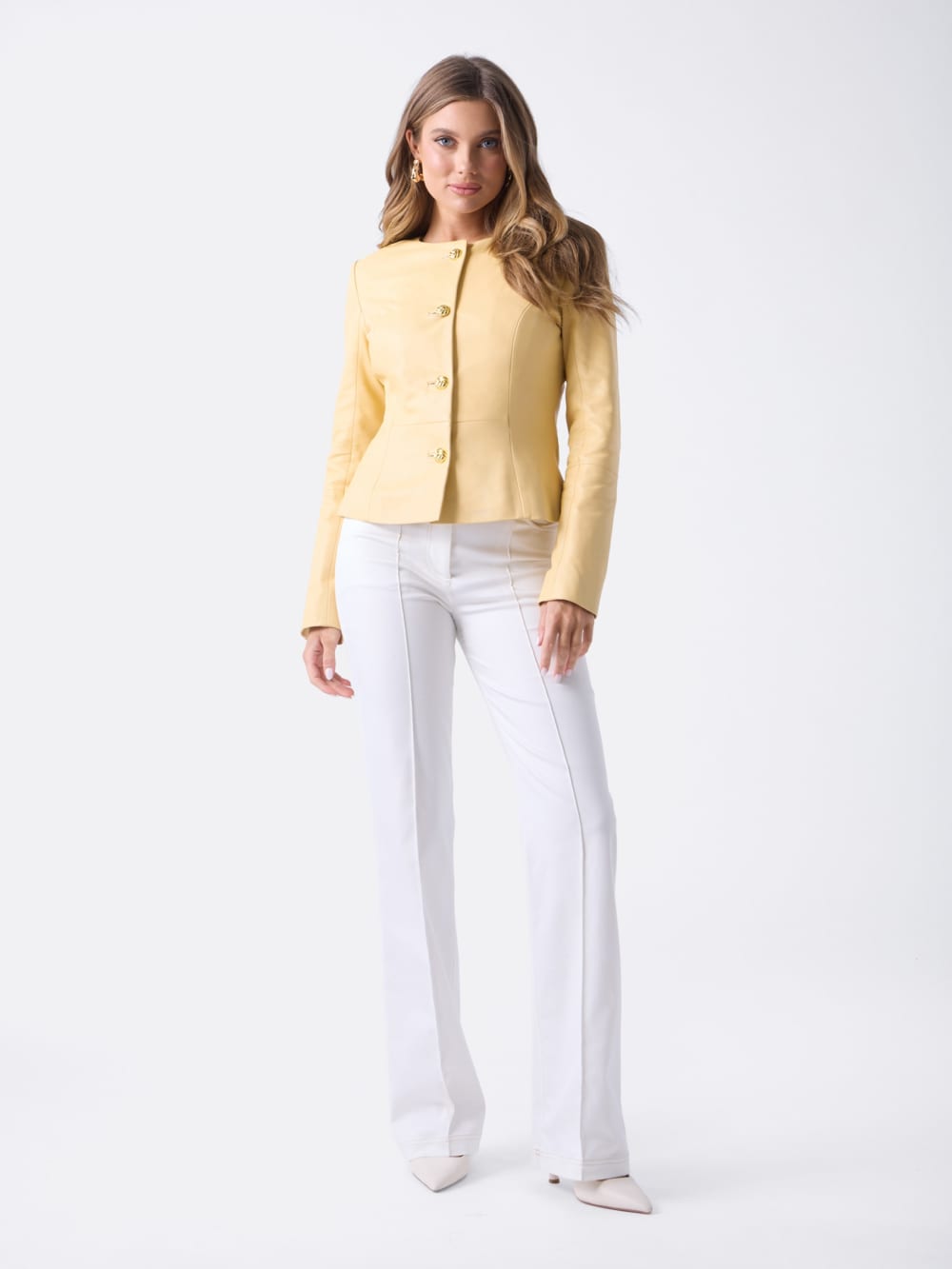 Marciano Peplum Leather Jacket - Image 2