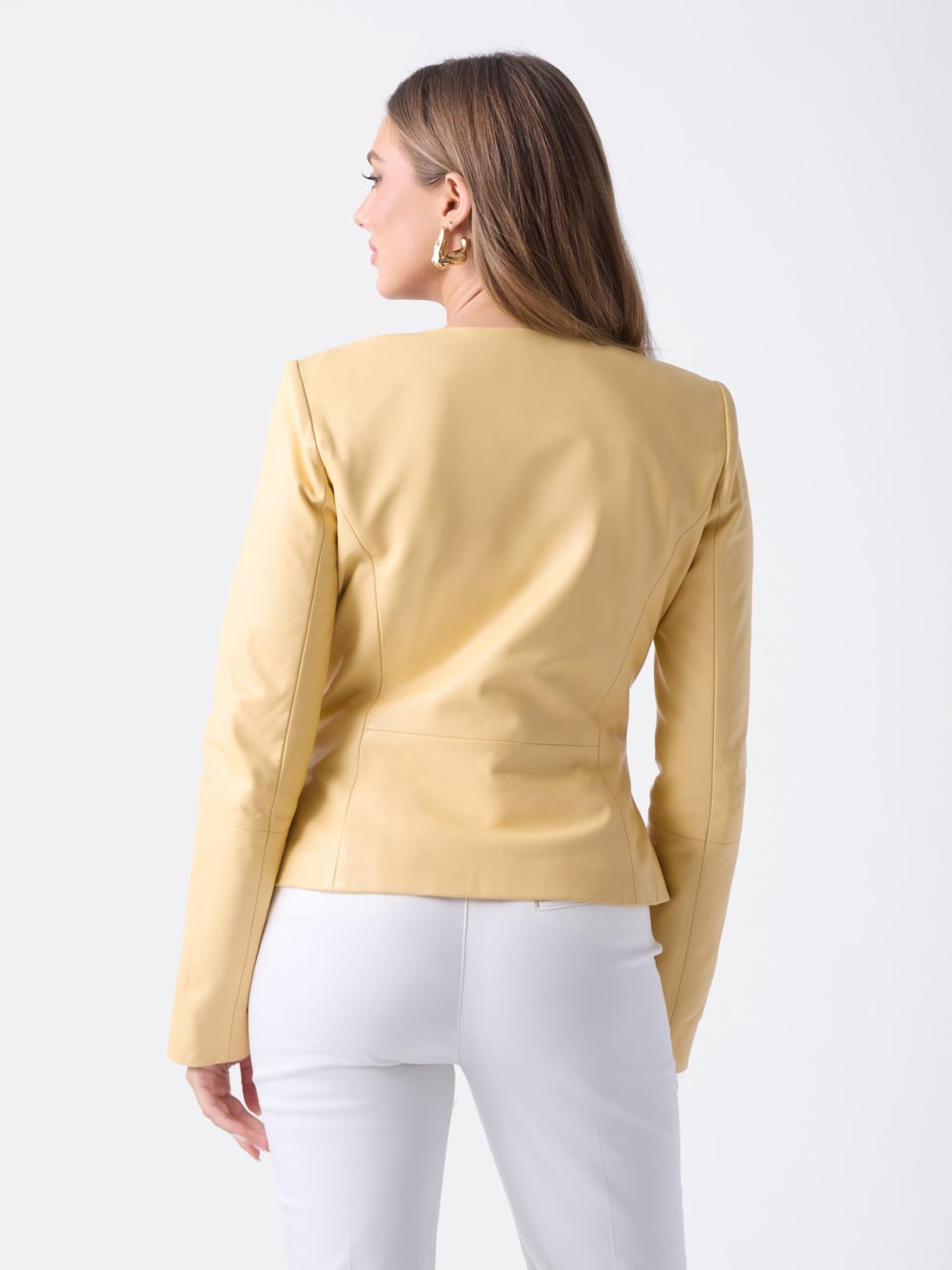 Marciano Peplum Leather Jacket - Image 4