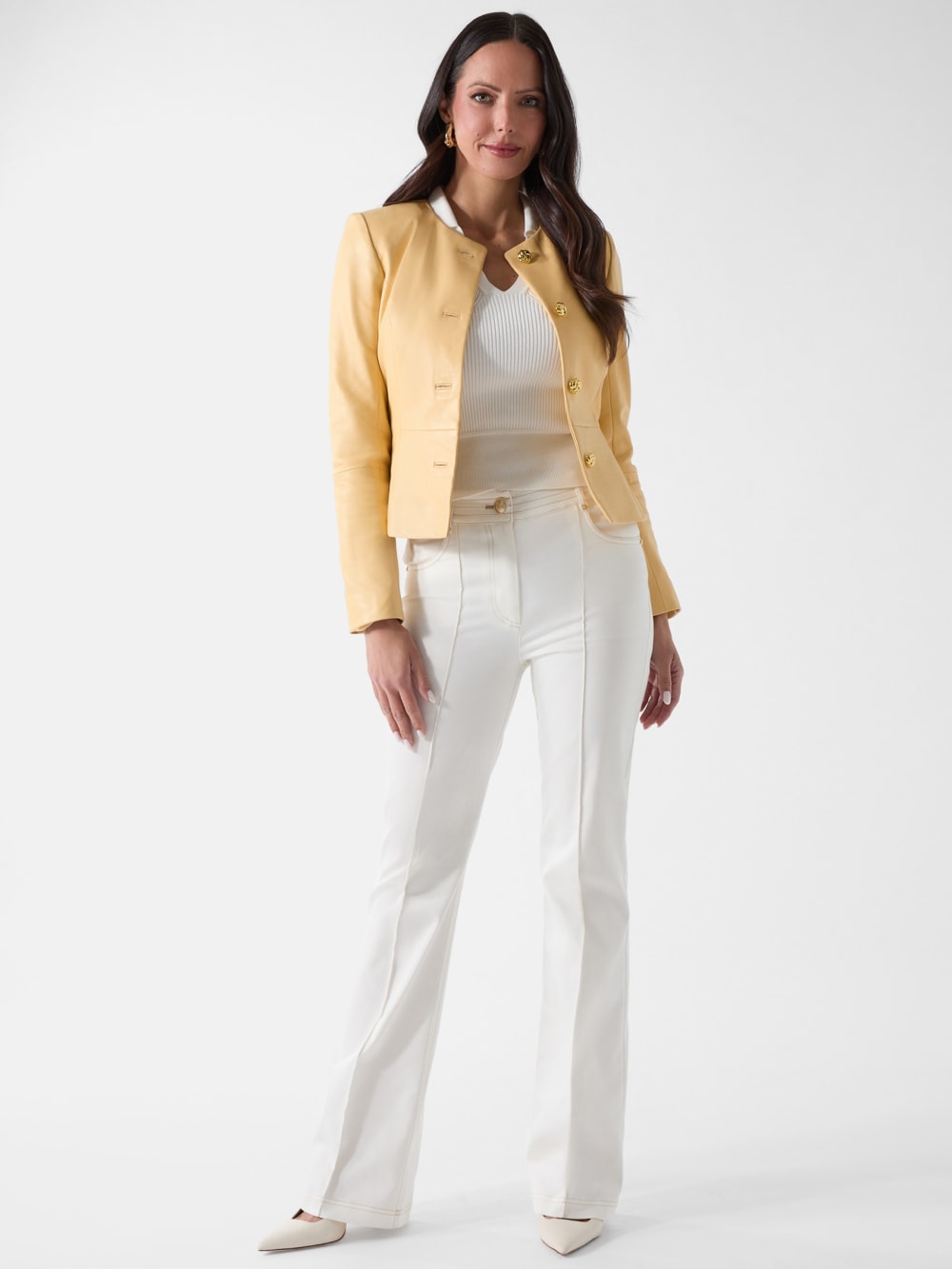 Marciano Peplum Leather Jacket - Image 5