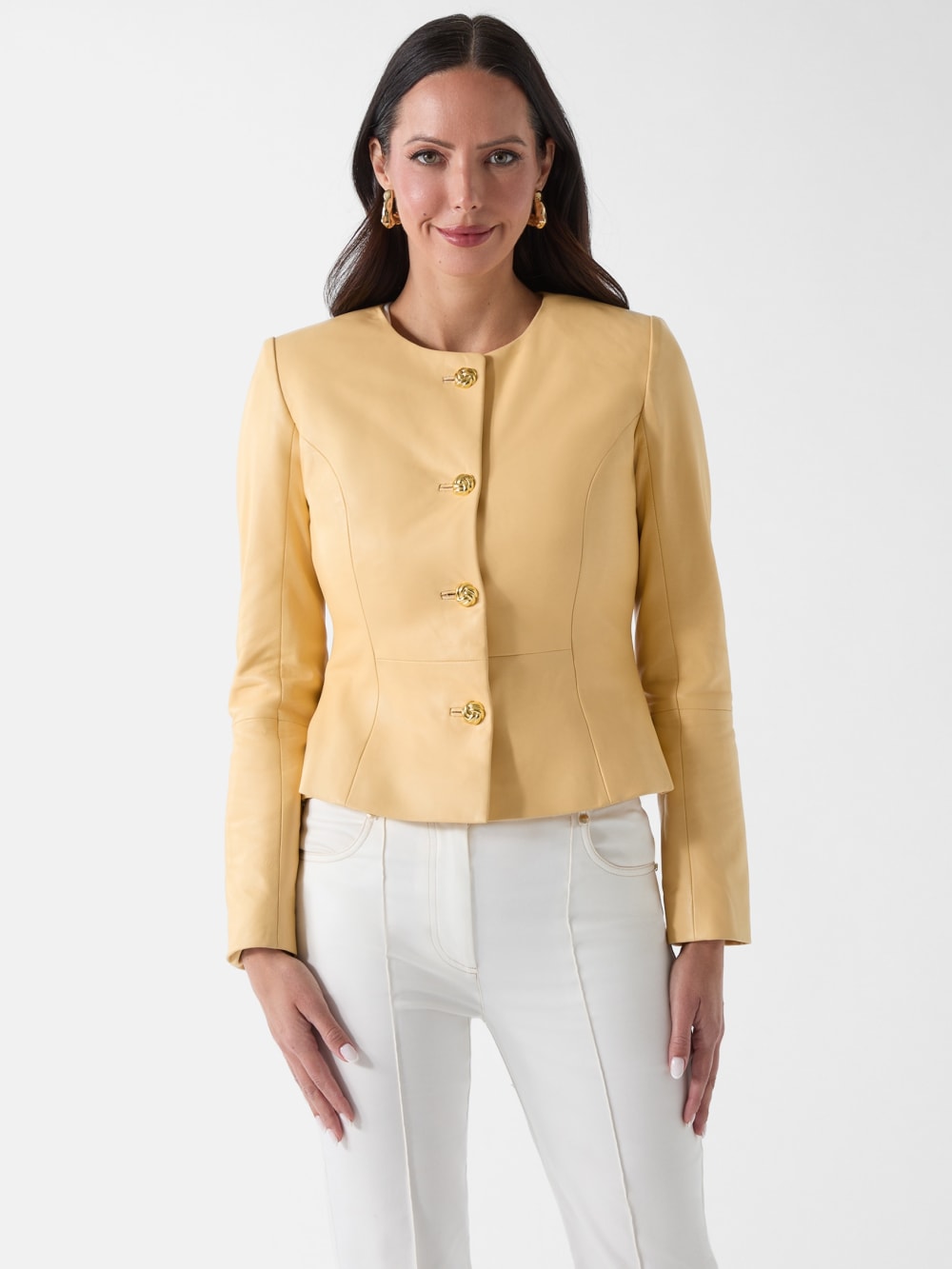 Marciano Peplum Leather Jacket - Image 6