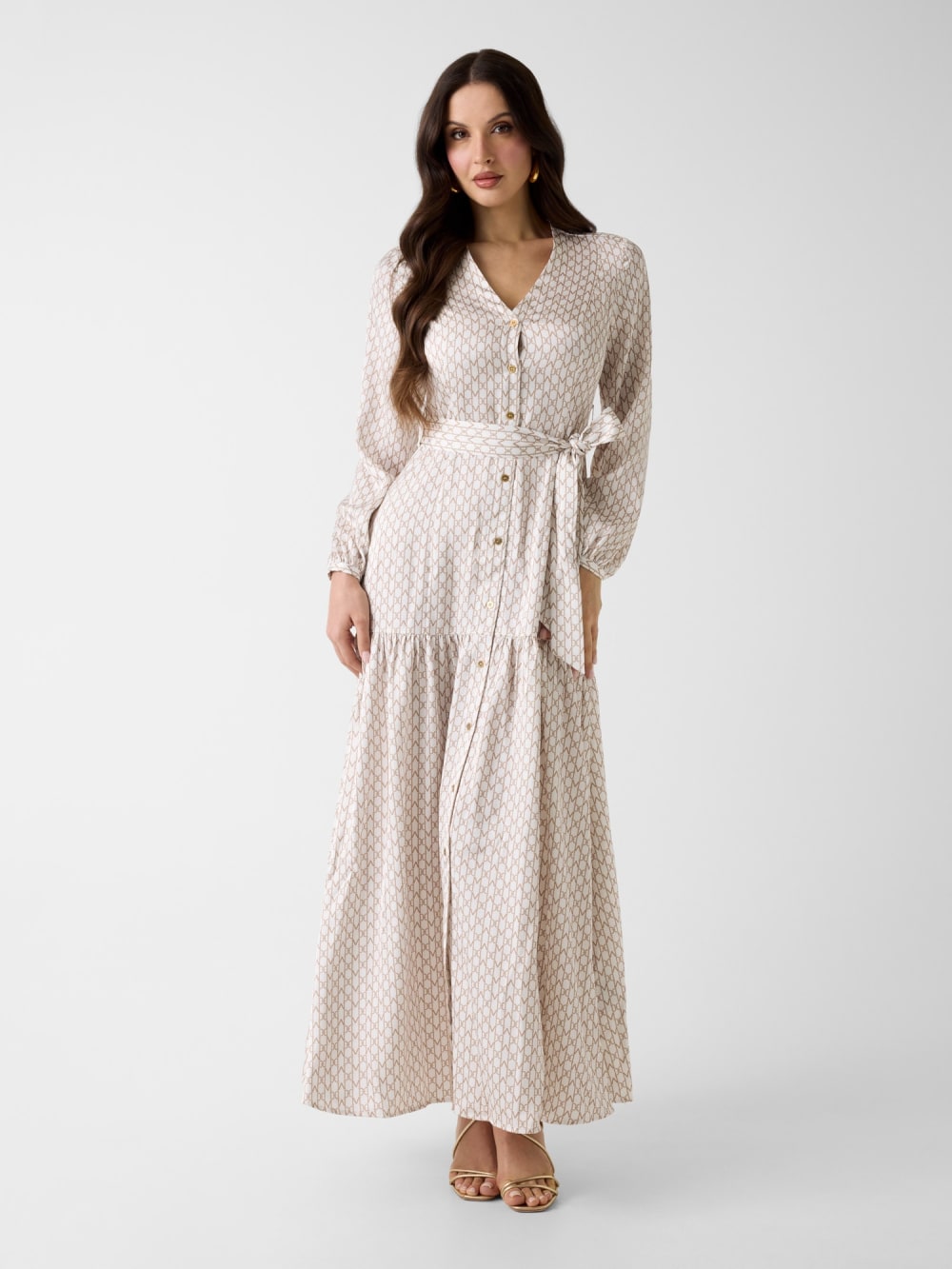 Marciano logo long dress