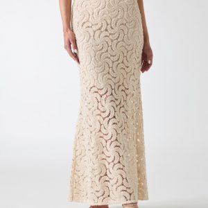 Marciano operwork textured skirt