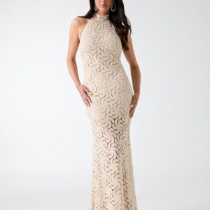 Marciano openwork textured dress