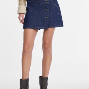 Denim Wrap Skort