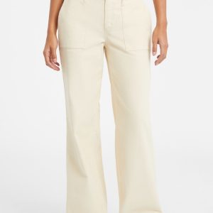 Wide-Leg Utility Pants