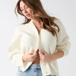 V neck sweater cardigan