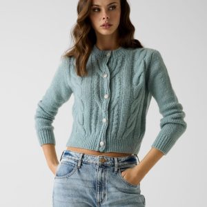 Wool-blend cardigan
