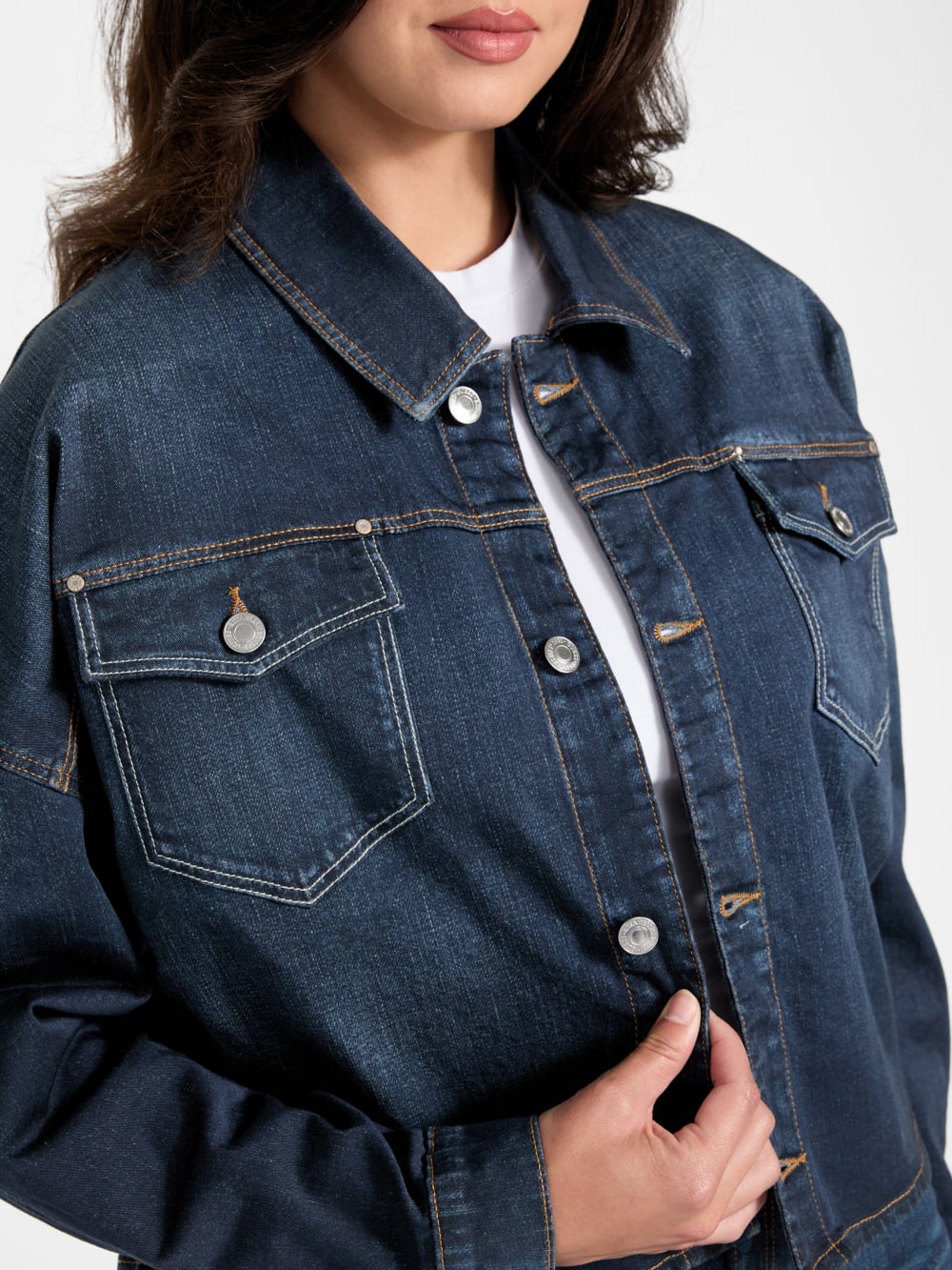 Eco Western Denim Shacket - Image 3