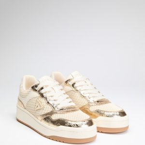 Miram Low-Top Metallic Sneakers