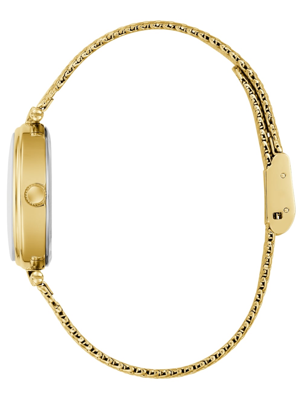 Gold-Tone Red Analog Watch - Image 3