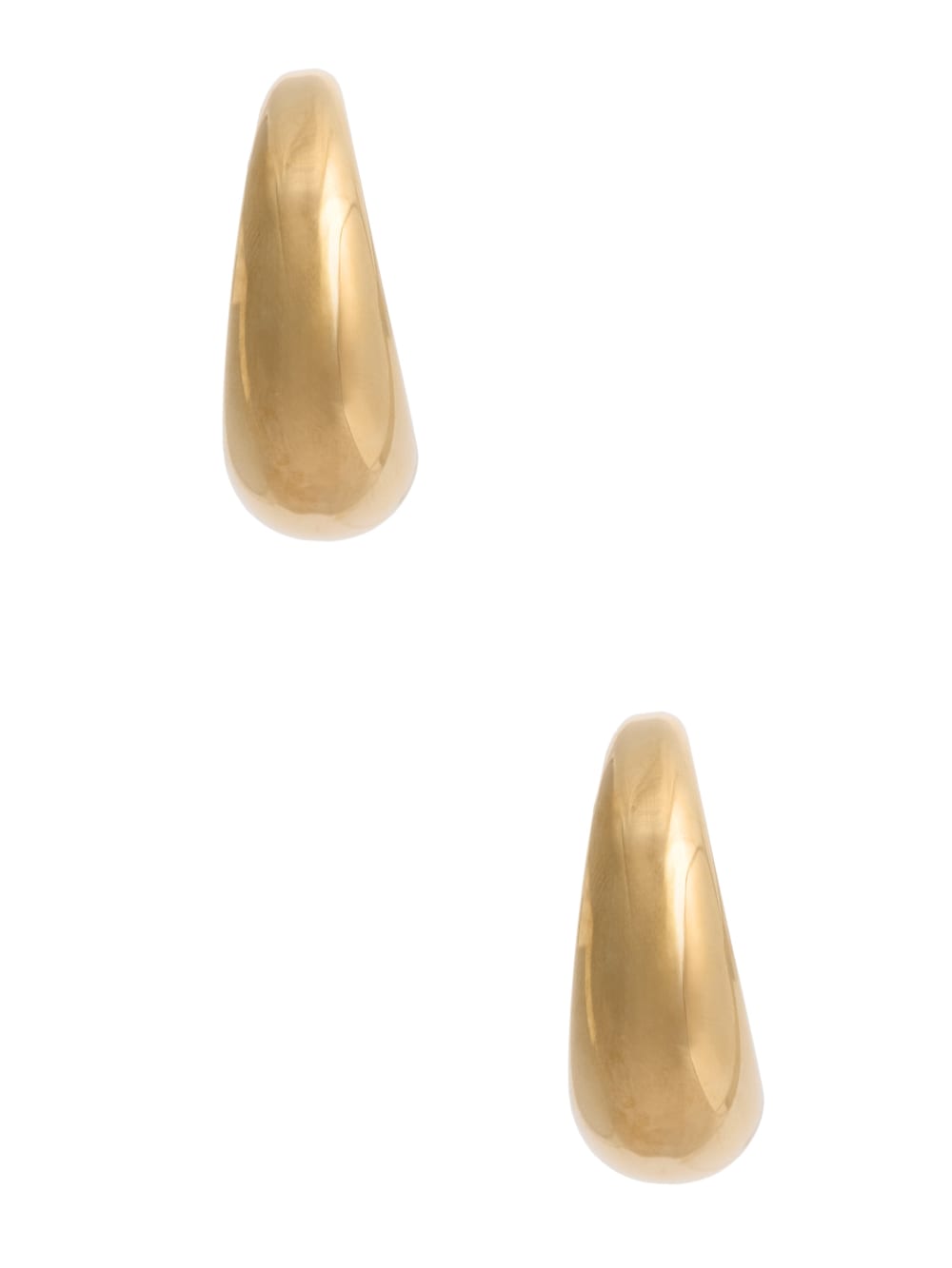 Gold-Tone Lightweight Hoop Earrings - Image 3