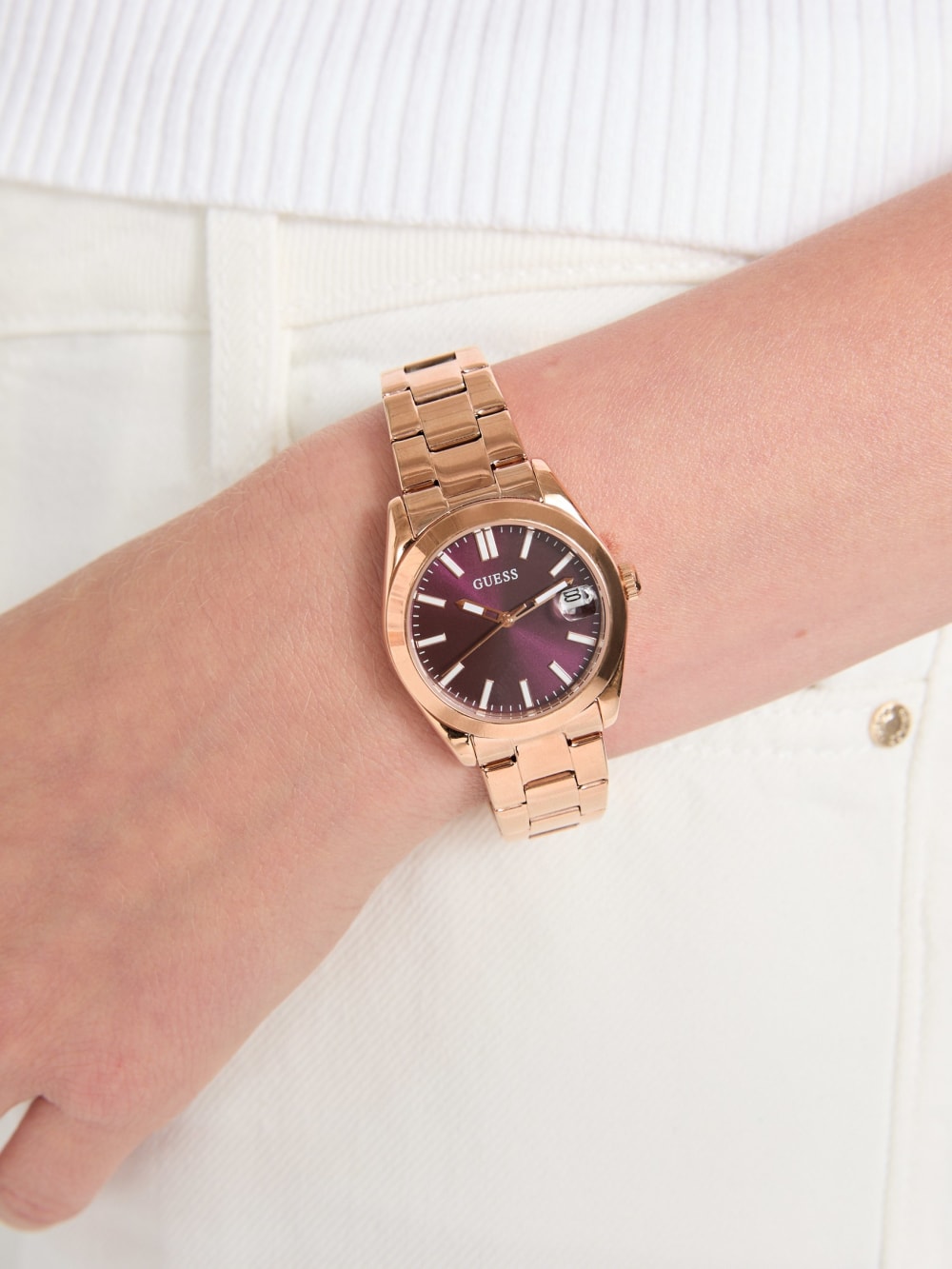 Rose Gold-Tone Analog Watch - Image 2