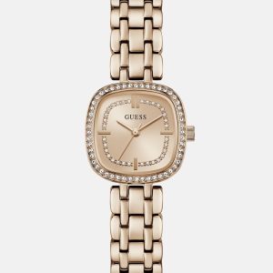 Crystal Stainless steel analogue watch
