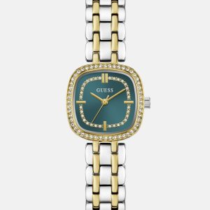 Crystal Recycled Steel analogue watch 25 mm