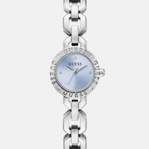 Crystal Recycled Steel analogue watch 22 mm