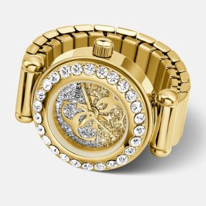Crystal Stainless steel analogue ring 18 mm