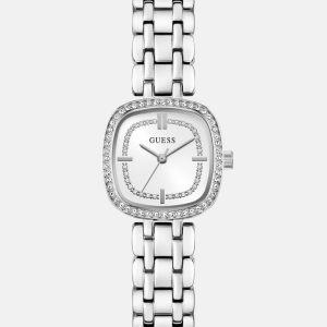 Crystal Recycled Steel analogue watch 25 mm