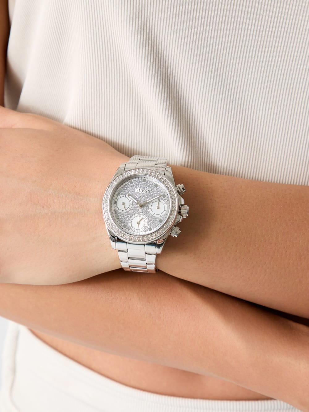 Crystal Stainless Steel multi-function watch - Image 2