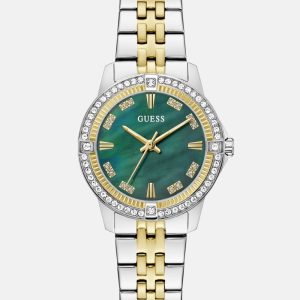 Crystal Stainless Steel analogue watch 32 mm