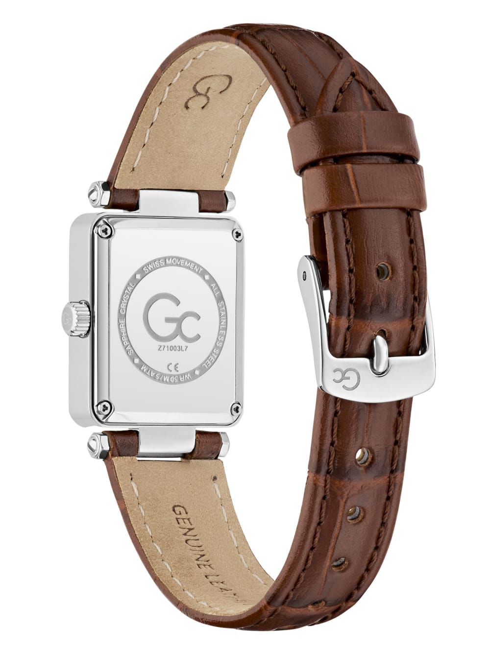 GC Genuine leather analogue watch - Image 3
