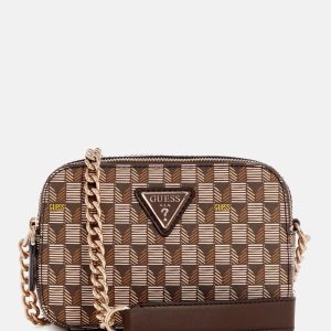 Signature Faux-Leather Camera Crossbody