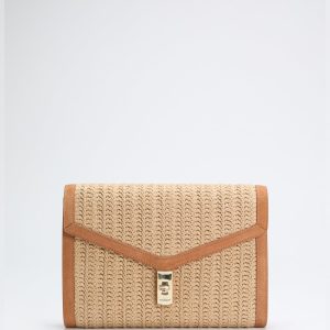 Lisa Raffia Envelope Crossbody
