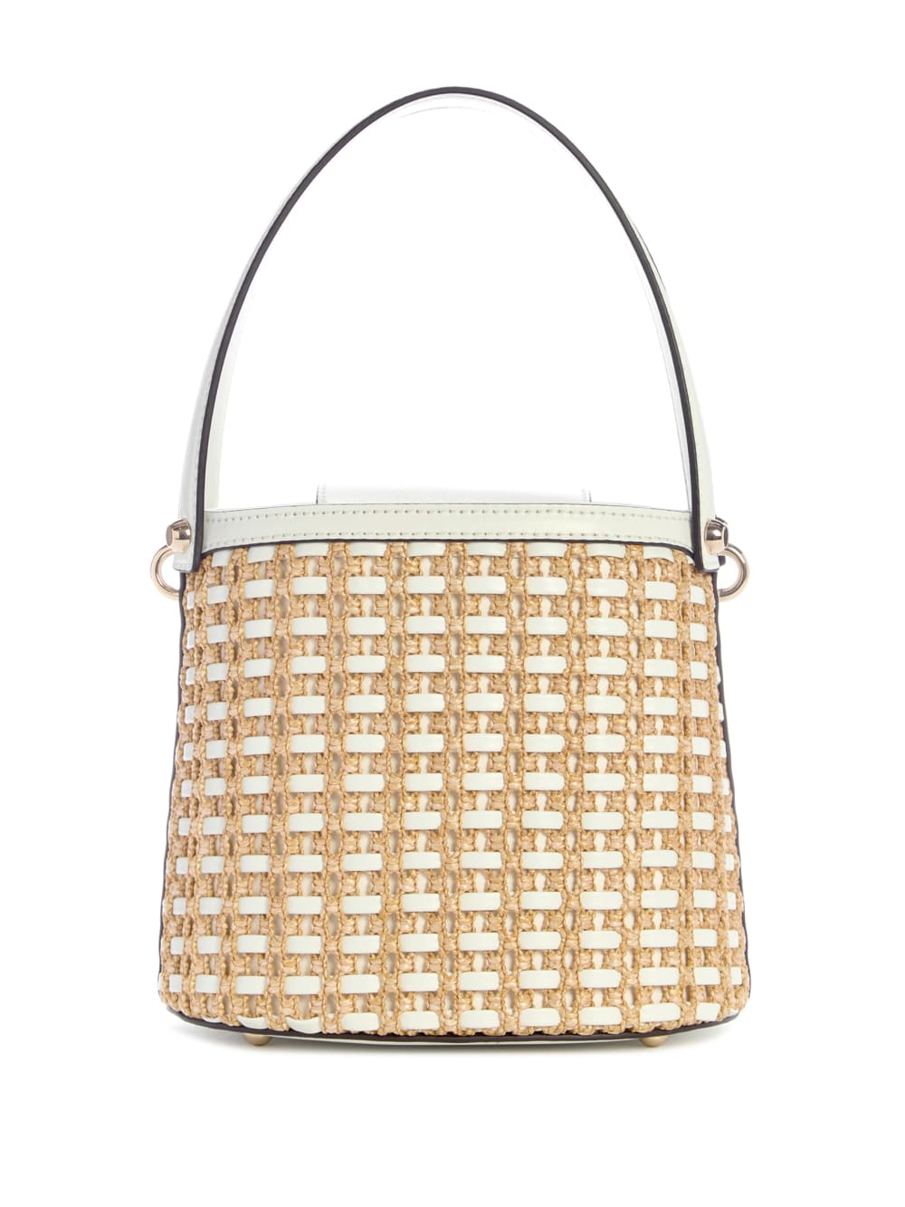 Atalia Raffia Crossbody Bucket Bag - Image 3