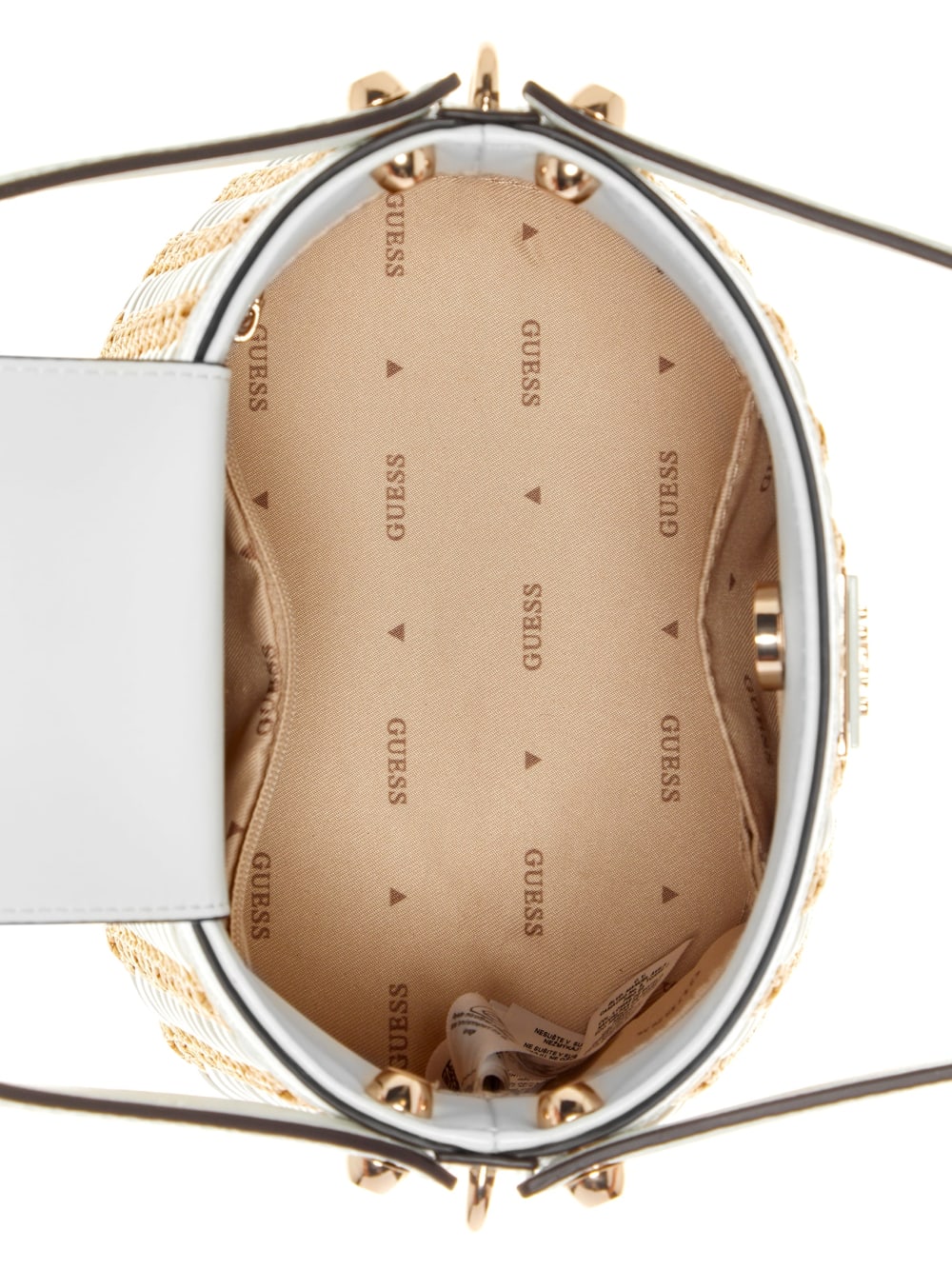 Atalia Raffia Crossbody Bucket Bag - Image 4
