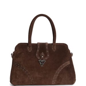 leather buckle bag