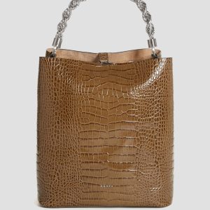 Aida Croc Hobo Bag