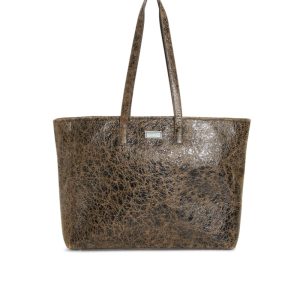 Cracked Leather Serapia Tote
