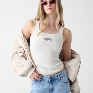 Embroidered Logo Slim Tank